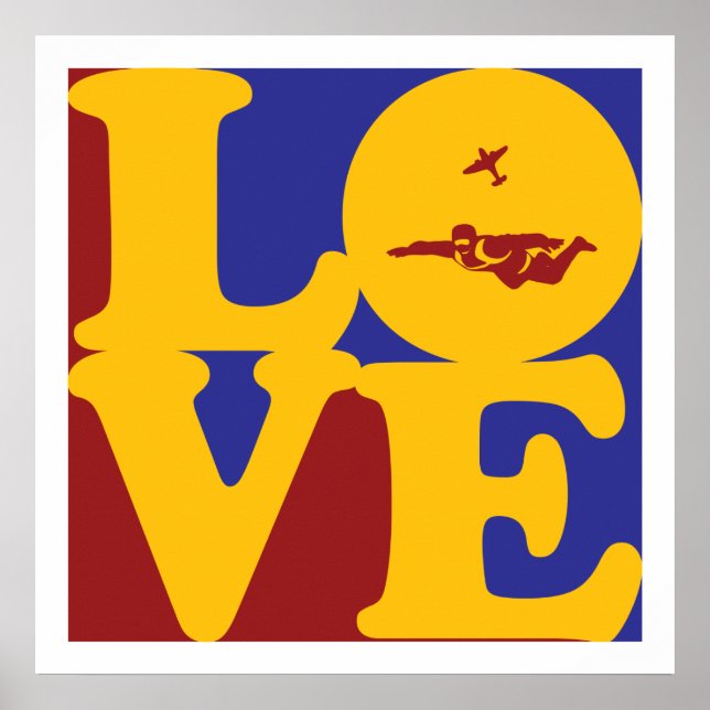 Skydiving Love Poster (Front)