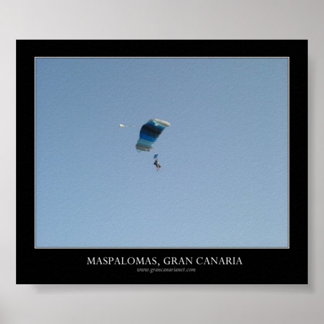 Skydiving Maspalomas, Gran Canaria Poster (Front)