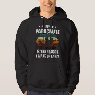 Skydiving My Parachute Is The Reason Retro Vintage Hoodie