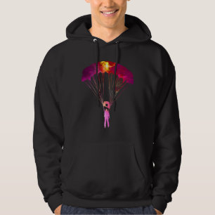 Skydiving Parachuting Abstract Artistic Gift Idea Hoodie