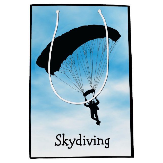 Skydiving Parachuting Design Gift Bag (Front)
