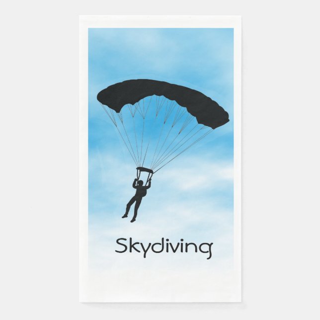 Skydiving Parachuting Design Guest Towel Napkin (Front)