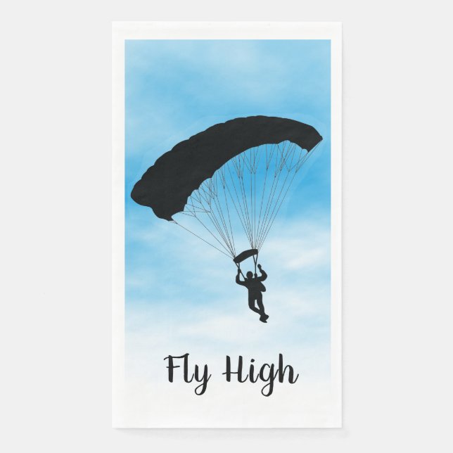 Skydiving Parachuting Design Guest Towel Napkin (Front)