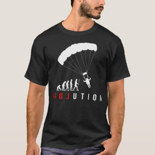 Skydiving Parachuting Paragliding LOVE Evolution T-Shirt