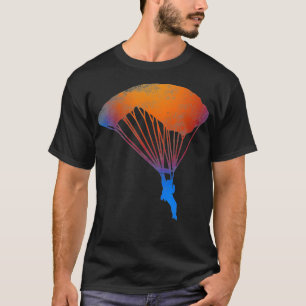 Skydiving Parachuting Skydiver Cool Graphic Design T-Shirt