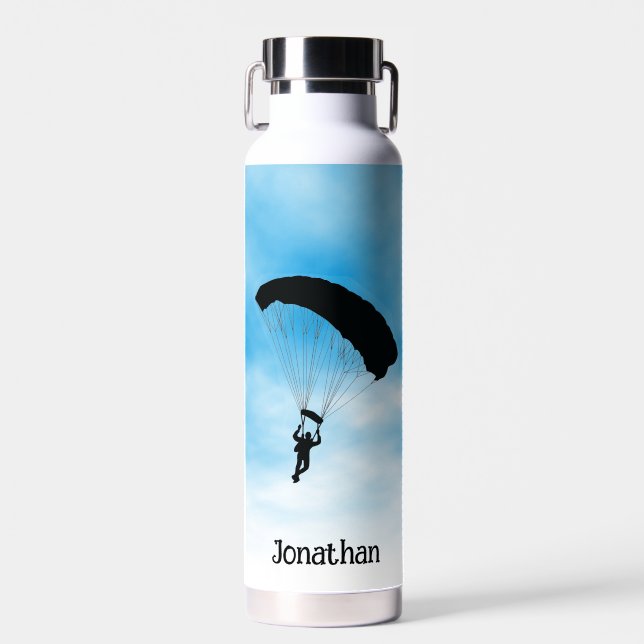 Skydiving Parachuting Thor Copper Vacuum Insulated Water Bottle (Front)