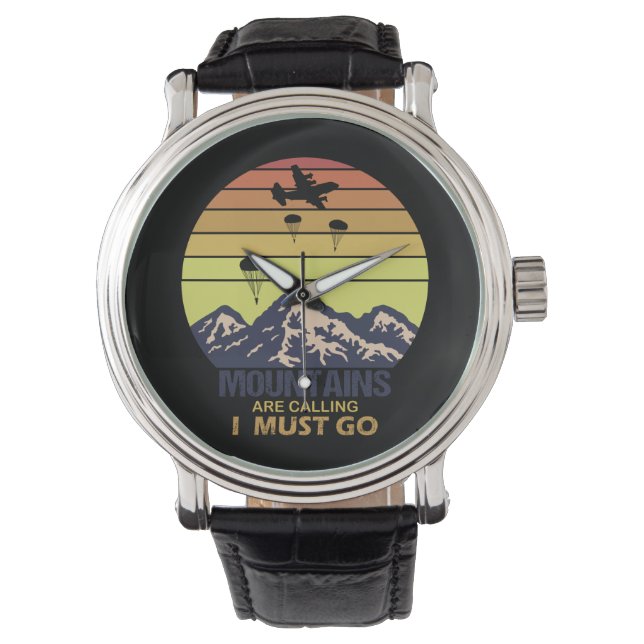 Skydiving Plane jumping mountains are Calling Funn Watch (Front)