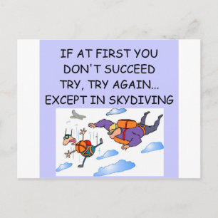 SKYDIVING POSTCARD