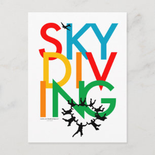 Skydiving Postcard