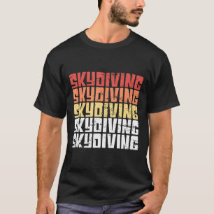 Skydiving Retro Distressed Skydive T-Shirt