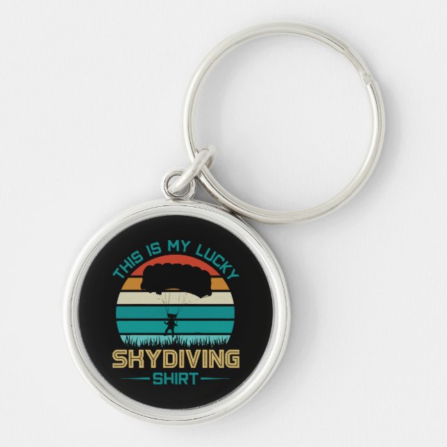 Skydiving School Portland Key Ring (Front)