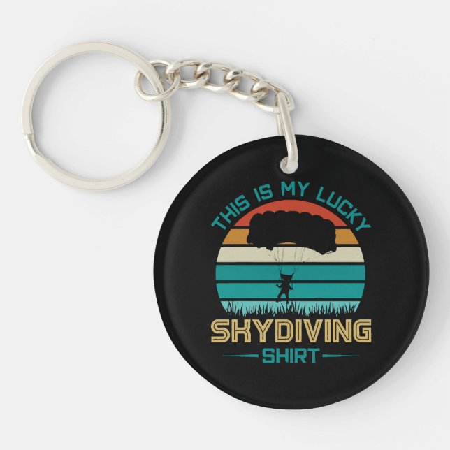 Skydiving School Portland Key Ring (Front)
