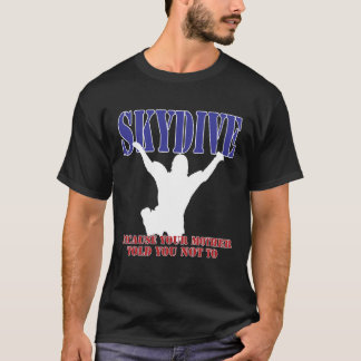 Skydiving Shirt Silhouette (Dark)