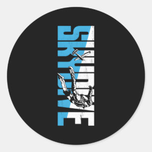 Skydiving Skydive Classic Round Sticker