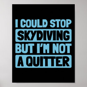 Skydiving Surfing - Parachuting Sky Skydiver  Poster
