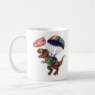 Skydiving T-Rex Coffee Mug