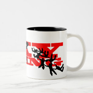 Skydiving Two-Tone Coffee Mug