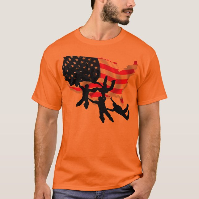 SKYDIVING USA T-Shirt (Front)