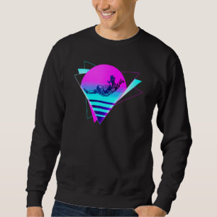 Skydiving Vaporwave Retro Vintage Sweatshirt