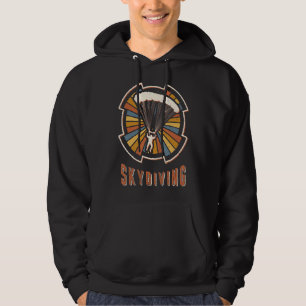 Skydiving Vintage Classic Retro Sport Love Hoodie