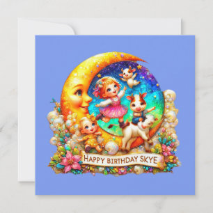 SKYE ~ Birthday Card ~ Nursery Rhymes ~ 