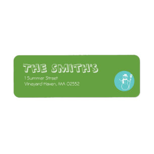 Skye - Green & Blue - Return Address Labels