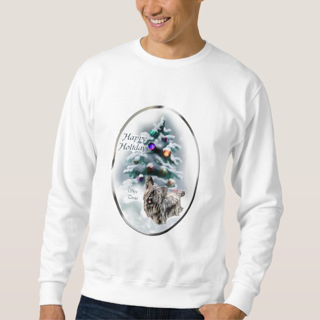 Skye Terrier Christmas Gifts Sweatshirt (Front)