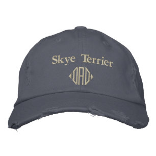 Skye Terrier Dad Gifts Embroidered Hat