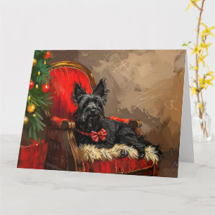 Skye Terrier Dog Christmas Festive Card