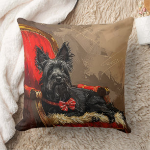 Skye Terrier Dog Christmas Festive  Cushion
