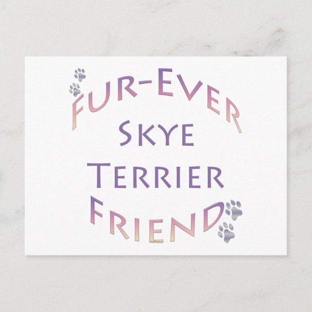 Skye Terrier Furever Friend Postcard (Front)