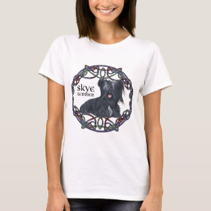 Skye Terrier in Celtic Knotwork T-Shirt