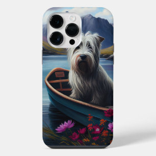 Skye Terrier on a Paddle: A Scenic Adventure iPhone 14 Pro Max Case
