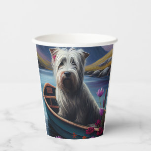 Skye Terrier on a Paddle: A Scenic Adventure Paper Cups