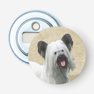 Skye Terrier Painting - Cute Original Dog Art Bottle Opener