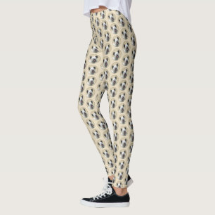 Skye Terrier Painting - Cute Original Dog Art Leggings