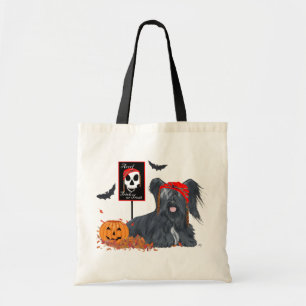 Skye Terrier Pirate for Halloween Tote Bag