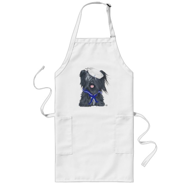 Skye Terrier Sailor Long Apron (Front)