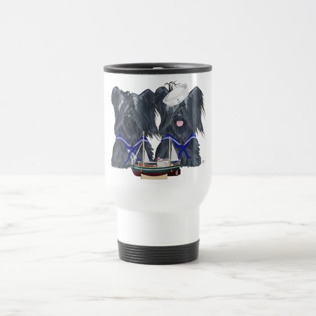 Skye Terrier Sailors Travel Mug (Center)