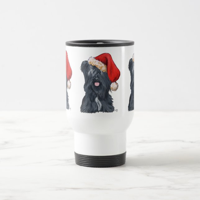 Skye Terrier Santa Claus Travel Mug (Center)