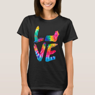 Skye Terrier Tie Dye Love Dog Mom Dad T-Shirt