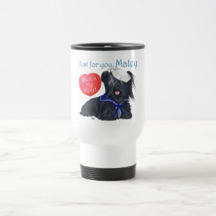 Skye Terrier Valentine Travel Mug
