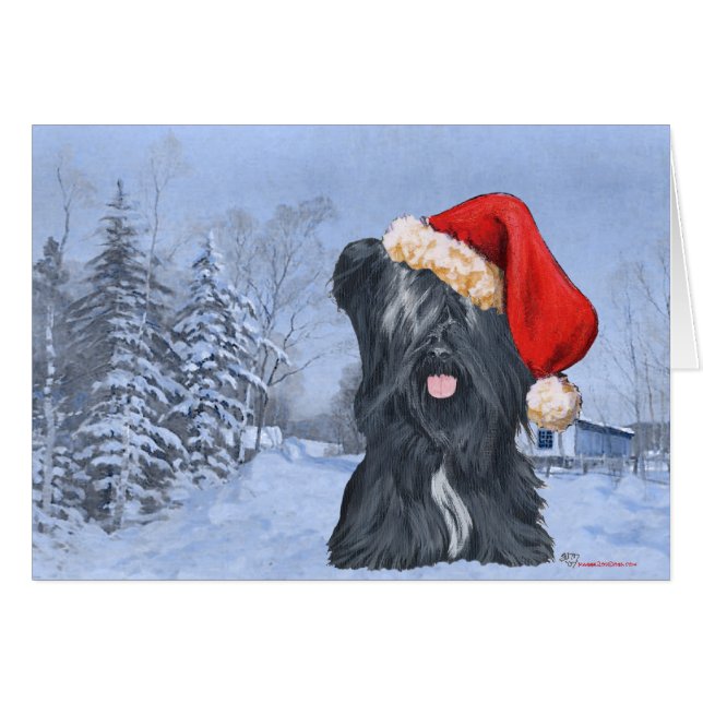 Skye Terrier Wintertime (Front Horizontal)