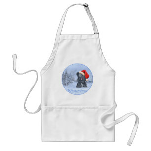 Skye Terrier Wintertime Standard Apron