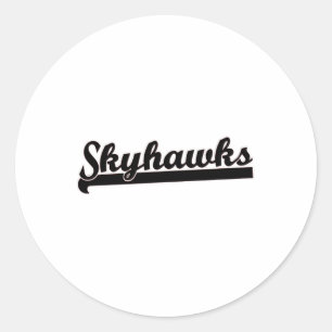 Skyhawks Lacrosse Volleyball Skydiving Basketball Classic Round Sticker
