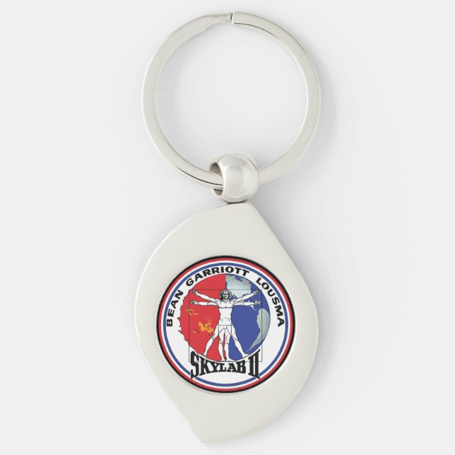Skylab 2 Vitruvian Man Mission Patch Logo Key Ring (Front)