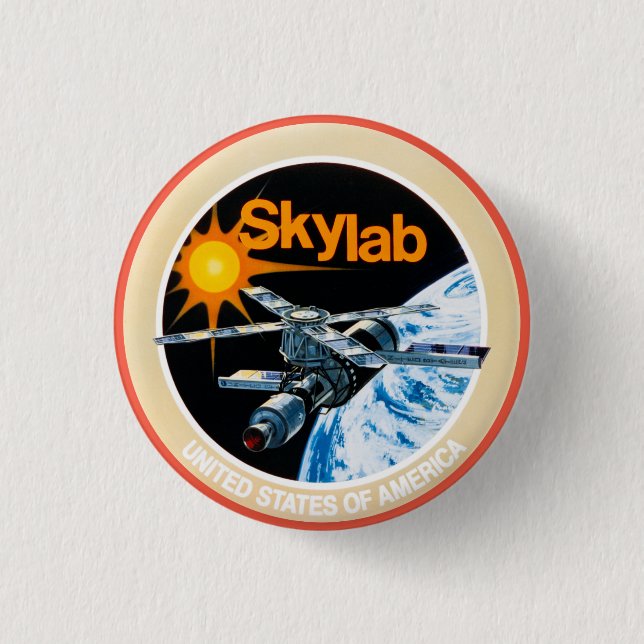 Skylab Program Patch  3 Cm Round Badge (Front)