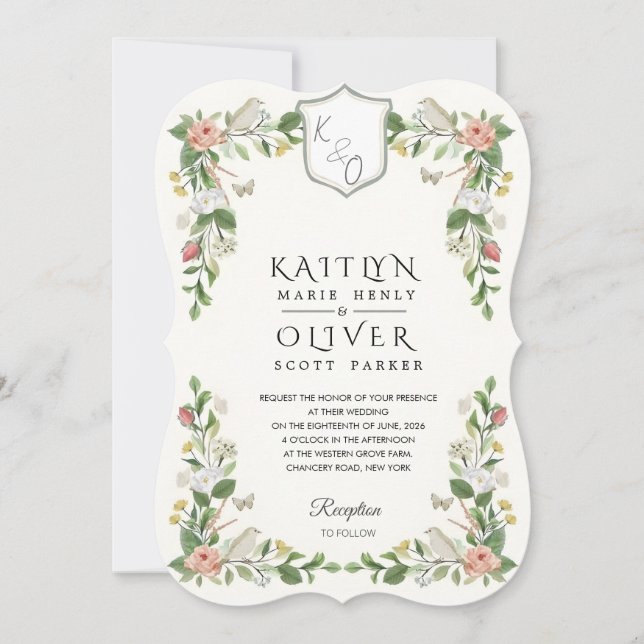 Skyland Wedding by Martha Stewart Invitation (Front)