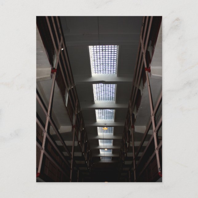 Skylight at Alcatraz Prison Postcard (Front)