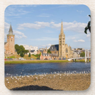 Skyline and river of quaint town of Inverness Coaster